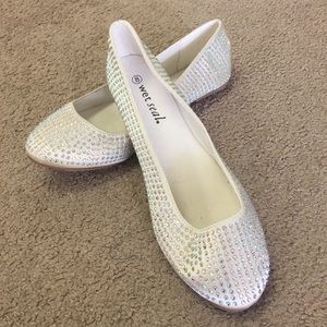 Lady sparkly flats by Wet Seal size 8